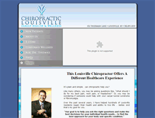 Tablet Screenshot of chiropracticlouisville.com